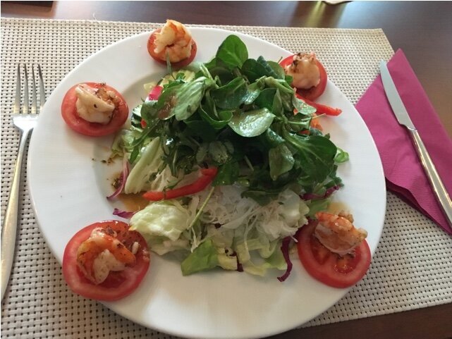 Salat Scampi